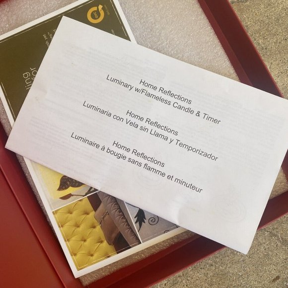 NIB Christmas Home Reflections QVC Luminary with Flameless Candle Timer Snowman - Picture 3 of 3